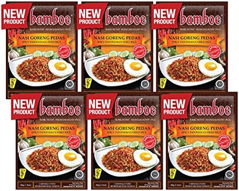 Bamboe - Nasi Goreng Pedas/Spicy Indonesian Fried Rice - 6 x 1.4 oz