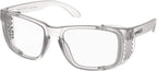 voltX 'Crystal' Full Lens Magnified Reading Safety Glasses, ANSI Z87.1+ & CE EN166F, (+2.5 Dioptre, Clear Lens) - Anti Fog Coated UV400 Lens