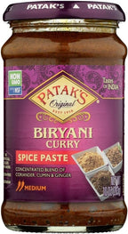 Patak's Original Biryani Curry Paste Concentrated Medium 10 oz(Pack of 2)