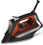 Rowenta Access Steam Iron, Clothes Iron with Steamer, Vertical Steaming, Maximum Steam Distribution, Anti-Drip Protection, Red