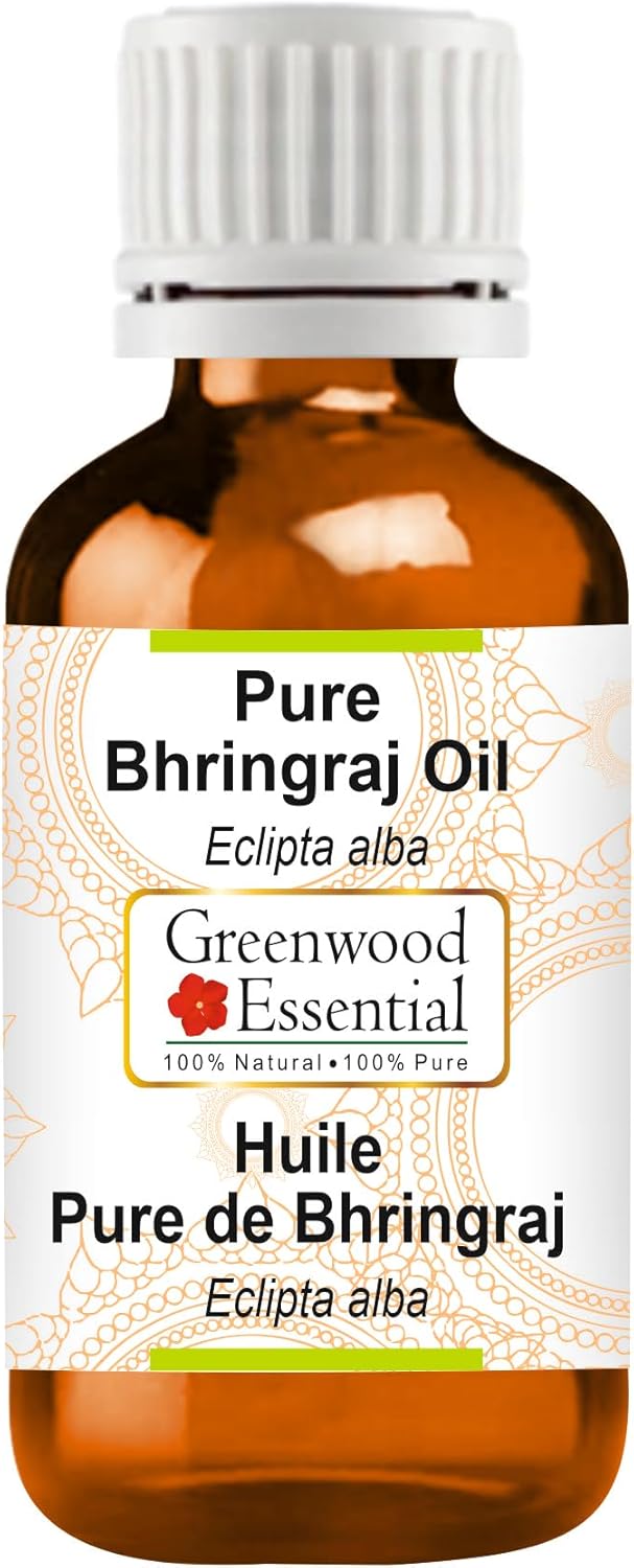 Greenwood Essential Pure Bhringraj Oil (Eclipta alba) Natural Therapeutic Grade 50ml (1.69 oz)