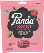 Panda Licorice, All Natural Raspberry Licorice, 7 oz (200 g) -- 2PC
