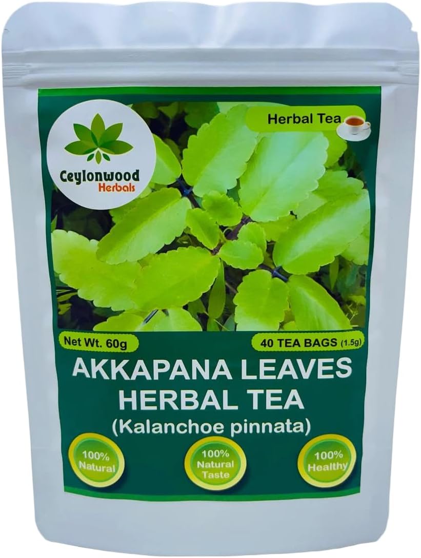 Organic Kalanchoe pinnata Leaves Tea, miracle leaf air plants Bryophyllum Pinnatum Herbal Tea, 40 Tea Bags/ 1.5g