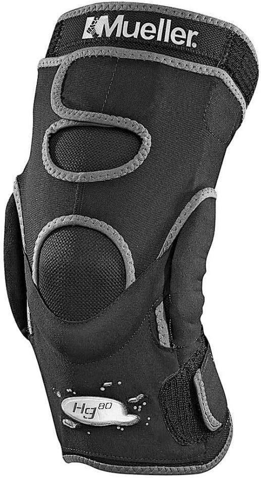 Mueller Hg80 Hinged Knee Brace, Exceptionally Comfortable Fabric with Maximum Medial-Lateral Support to Help Protect Weak or Injured Knees, X-Large