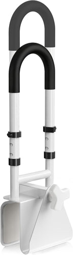 Adjustable Bathtub Safety Rail, Bathtub Handle Grab Bar with Non-Slip Grip for Seniors, Elderly, Fits 3.1 to 6.7 Inch Tub Walls, Supports 300 lbs