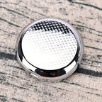 Pill Box Round Metal Pill Case Portable Mini Silver Medicine Drug Holder Container Organizer with 3 compartments for Travel Outdoor Use Pack of 2