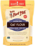 Bob's Red Mill Gluten Free Oat Flour, 18 oz (Pack of 1) - Gluten Free, Whole Grain, Vegan, Kosher