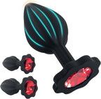 New Portable 3pcs Silicone Butt Training Tool Anales Trainer Set Plug Butt for Women Trainer Kit Adult Toys Relaxing Toys Tool for Men Women Sunglasses Z01 (Plum Blossom-Shaped)