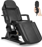 Artist hand Facial Bed for Esthetician Massage Table Beauty Bed Medical Aesthetic Tattoo Chair with 3 Motor Electrical Adjustments,Black
