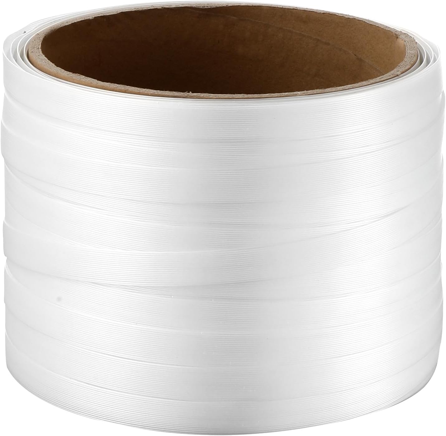 VEVOR Polyester Strapping Roll, 330' Length x 3/4" Width x 0.03" Thickness, 1763 lbs Break Strength, Heavy Duty Banding Pallet Strap Coil, Portable Strong Banding Packing Straps, White
