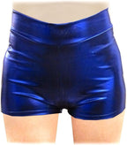 Shiny Stretchy Metallic Mini Shorts Hot Pants for Halloween Costume Party