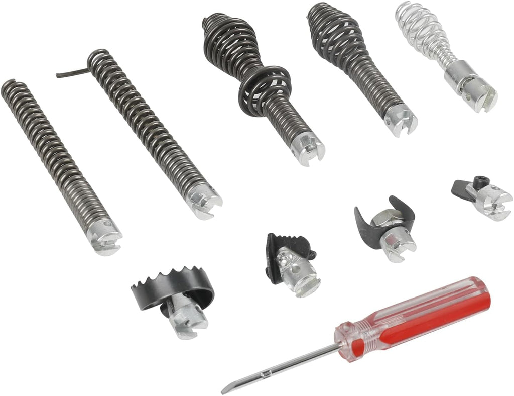 Drain Cleaner Cutter Head, 10pcs Drain Cleaner Combination Cutter Head Set, Pipeline Dredging Machine Cutting Head, Manganese Steel Drain Cutting Head Tools for Drain Augers