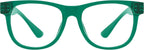 Eyekepper Metalless Reading Glasses with Screwless Spring Hinges Large Frame Readers for Men Green +1.25