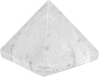 Amazing Gemstone Clear Quartz Pyramid Crystal Healing Stones - 1.5" Great Pyramid Figurine of Natural Stone Pyramid for Meditation, Reiki, Chakra Balancing and Crystal Pyramids Grid