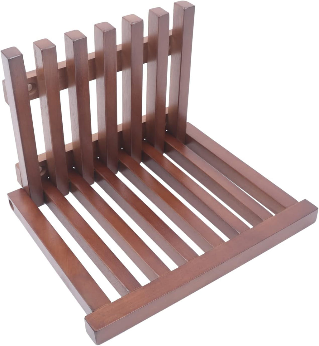 Shower Seat Bench Wall-Mounted Stool Chair with Folding Design, Bath Stool for Inside Shower, Entryway Solid Wood Shoe Changing Seat for Adults