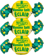 Walkers Banana Split Toffees – Creamy Banana and White Chocolate Toffee Candy, Classic British Chewy Sweets 8oz - 1/2 lbs - 227g