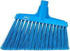 Vikan 29163 Flagged, Soft Angled Broom Blue