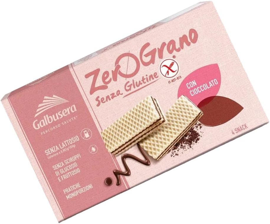 Galbusera ZeroGrano Wafer With Chocolate Gluten Free 180g