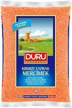 Duru Split Red Lentils 1000g, 100% Natural and Certificated, High Fiber and Protein, Non-GMO, Great for Lentil Soup and Vegan Recipes, Gluten Free