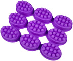 Massage Soap Molds, Nonstick & Free 9 Cavity Oval Silicone Massage Soap Making Molds for DIY Homemade Craft