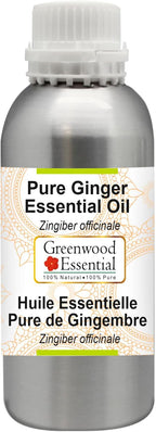 Greenwood Essential Pure Ginger Essential Oil (Zingiber officinale) Steam Distilled 1250ml (42.2 oz)