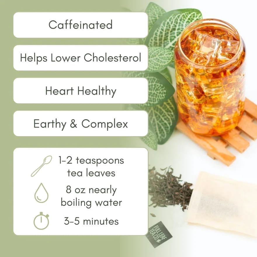 Organic Pu-erh Loose Leaf Tea - 2 oz Bag (approx. 30 servings) | Full Leaf Tea Co.