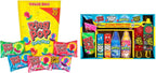 Bazooka Candy Brands Lollipop Suckers 18 Count Variety Box + Ring Pop 20 Count Party Pack – Assorted Flavors