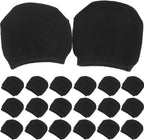 10 Pairs Black Cotton Half Socks for Women High Heel Invisible Sock Breathable Forefoot Pads Ball of Foot Cushions for Women