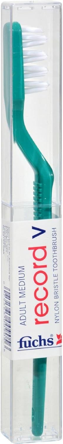 Record V Toothbrush; Nylon, Medium