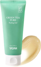 YADAH Green Tea Pure Peeling Gel, 3.4 Fl Oz - pH Balanced Exfoliating Gel with Natural Cellulose for Smooth, Resurface and Even Skin for Moisture Balance