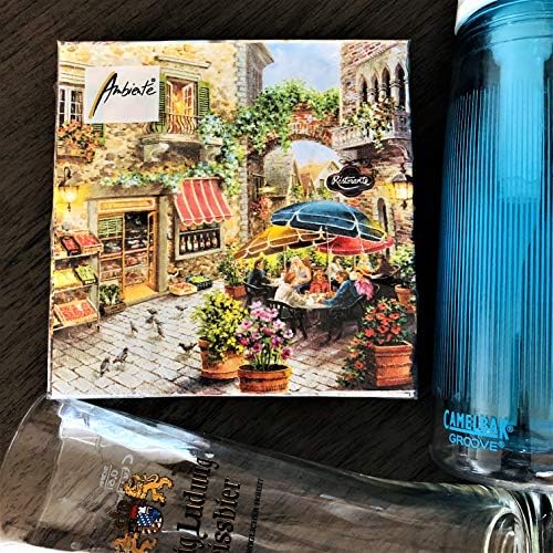 20-ct 13x13 Coffee Napkins - Bakery Decorative Napkins for Fall and Thanksgiving, Decoupage Design by Latte