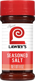 Lawry’s Seasoned Salt, No MSG Added, Kosher Certified, Staple, Versatile, All-Purpose Seasoning to Shake on Beef, Pork, or Poultry, 8 oz