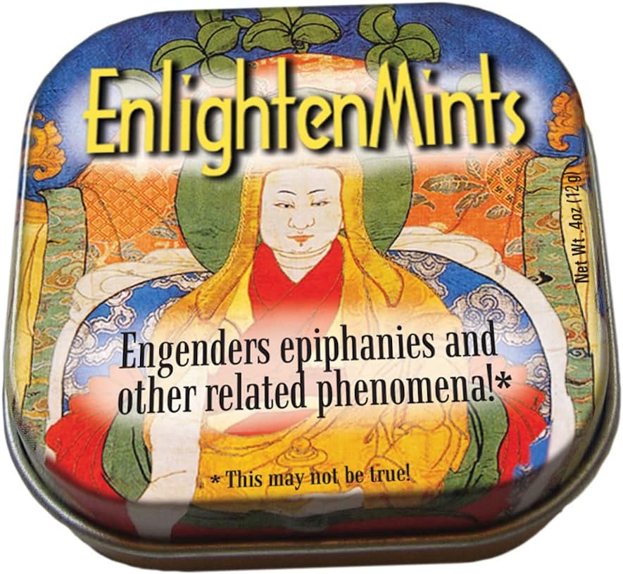 The Unemployed Philosophers Guild EnlightenMints Breath Mints - 1 Tin, Net Wt .4oz (12g)