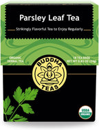 Buddha Teas - Organic Parsley Leaf Tea - Herbal Tea - For Health & Wellbeing - With Antioxidants & Minerals - Clean Ingredients - Caffeine Free - OU Kosher & Non-GMO - 18 Tea Bags (Pack of 1)