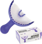 35 Anterior Disposable Dental Bite Registration Trays, Dental Impressions Trays for Teeth Molds, 1 Box of 35 Bite Trays