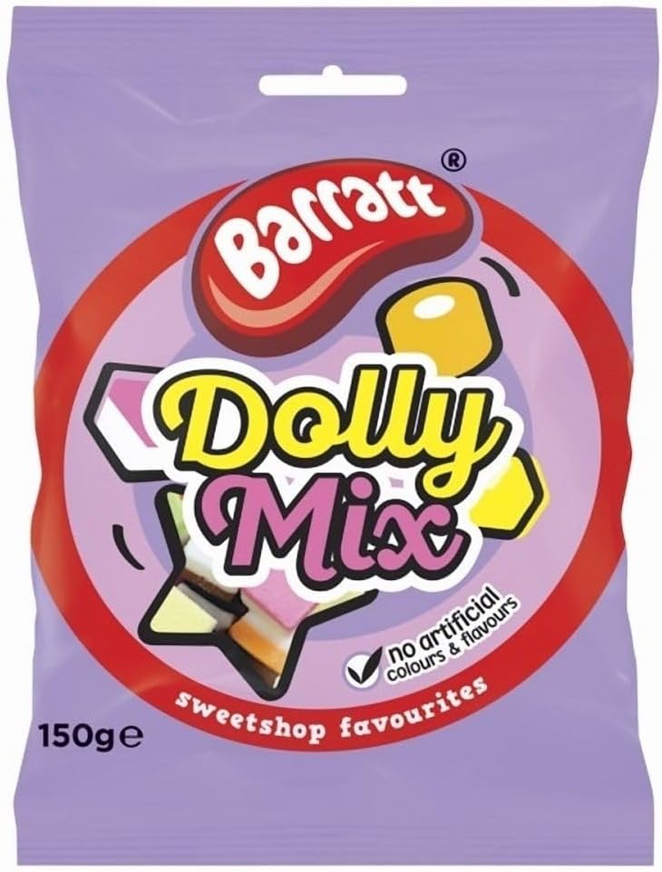 Barratt Dolly Mix Multicoloured Candy and Jelly Sweets (150g x 6)