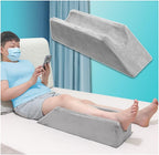 Zelen Leg Elevation Pillow Wedge Knee Leg Rest Pillows for Sleeping Post Surgery Knee Support Foam Bed Wedges Legs Bolster Foot Elevation After Surgery Elevating Pillow Positioning Wedge Cushion