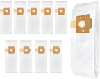 10Pack Type F HEPA Vacuum Bags for Simplicity Freedom F3300,F3400,F3500,F3600/SF1 & Riccar Supralite R10E/ Rsl1/Rsl1a/Ral1ac/Rsl2/Rsl3/Rsl3c/Rsl4/Rsl5/Rsl5c Uprights Part RFH6 RSL-6 SFH6
