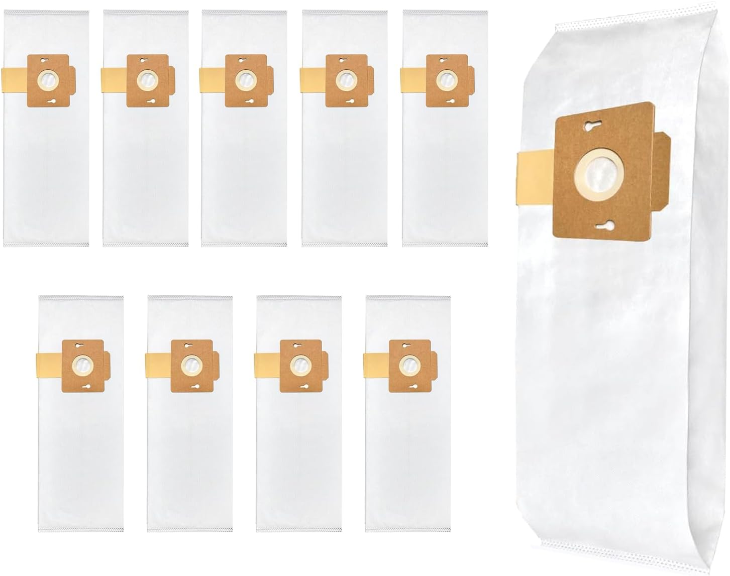 10Pack Type F HEPA Vacuum Bags for Simplicity Freedom F3300,F3400,F3500,F3600/SF1 & Riccar Supralite R10E/ Rsl1/Rsl1a/Ral1ac/Rsl2/Rsl3/Rsl3c/Rsl4/Rsl5/Rsl5c Uprights Part RFH6 RSL-6 SFH6