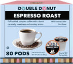 Espresso Coffee Pods (80 Pack) Dark Espresso Roast Coffee, Single-Serve Pods for Keurig K Cup Brewer Machines
