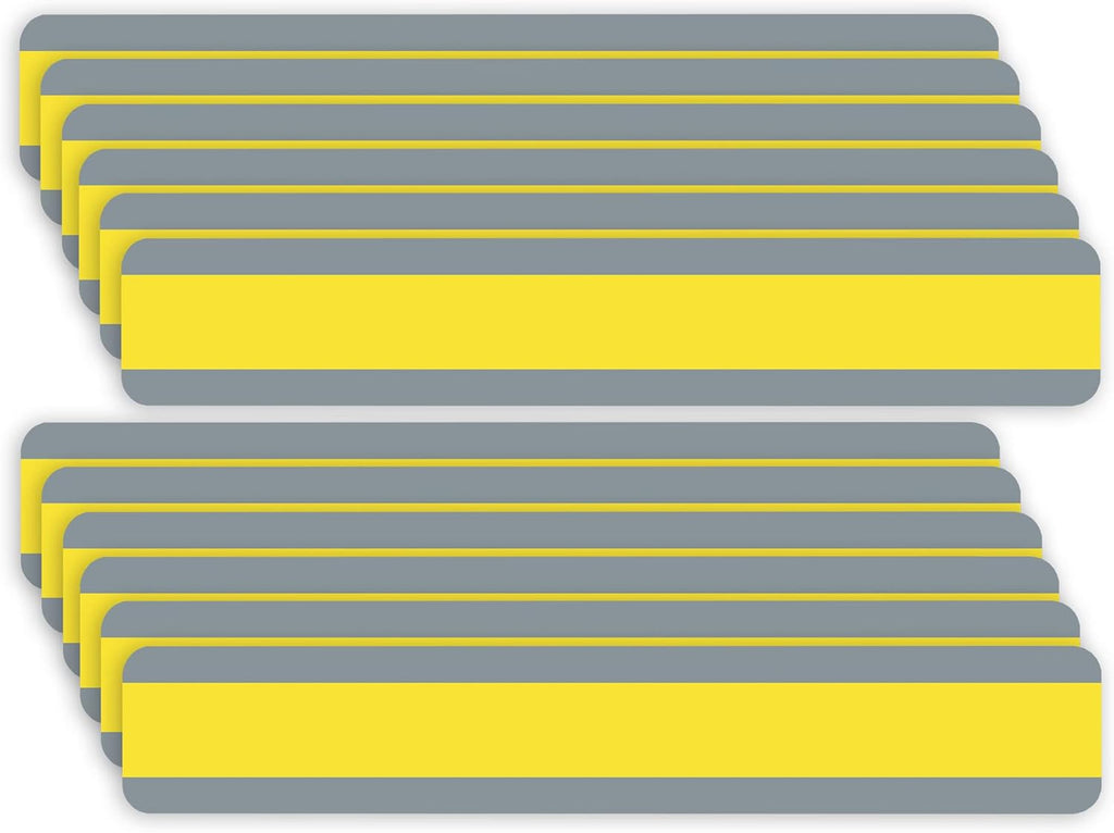 Ashley Productions Double Wide Sentence Strip Reading Guide, 1-1/4" x 7-1/4", Yellow, Pack of 12