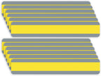 Ashley Productions Double Wide Sentence Strip Reading Guide, 1-1/4" x 7-1/4", Yellow, Pack of 12