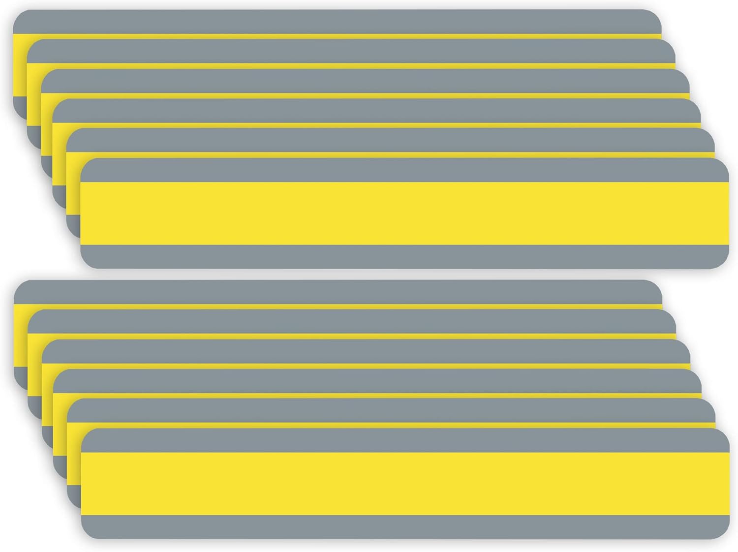 Ashley Productions Double Wide Sentence Strip Reading Guide, 1-1/4" x 7-1/4", Yellow, Pack of 12