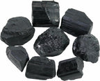 Raw Black Tourmaline Crystals Bulk, Real Gemstones and Crystals, Rocks and Minerals, Healing Crystals, Quartz Crystals and Healing Stones, Cuarzos Originales De Energia Y Piedras(1LB)