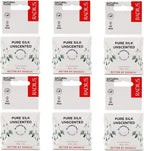 RADIUS Dental Floss, Natural Floss, Unscented Silk, 33 Yards, Compostable & Non-Toxic Oral Care Designed to Help Fight Plaque, Pack of 6