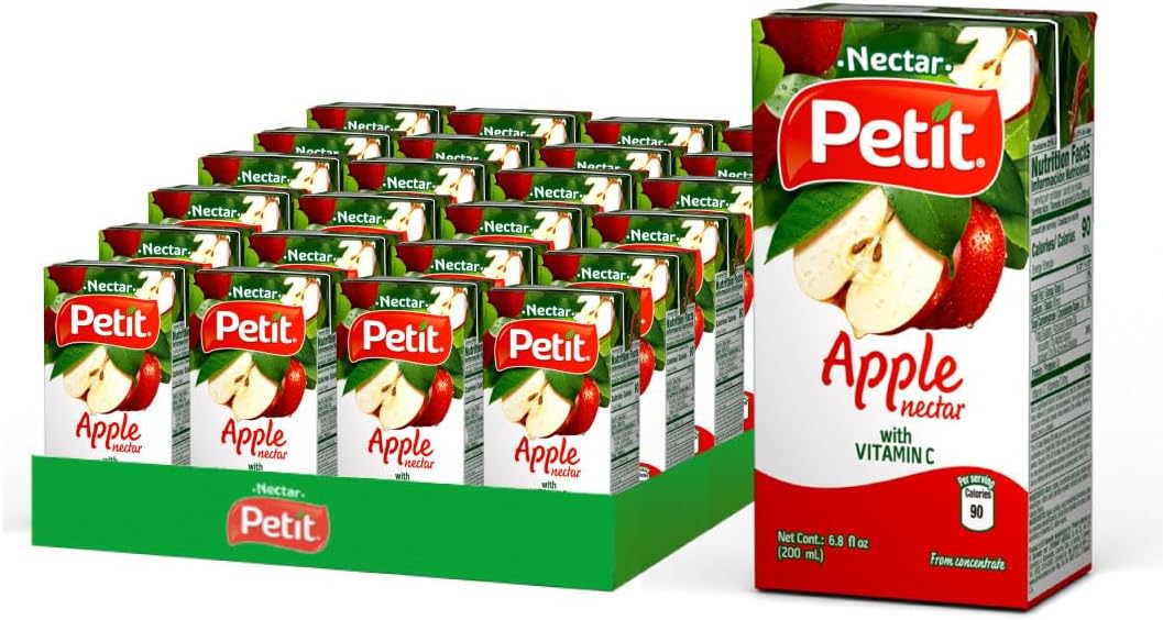 Petit Apple Nectar, 200 ml (Pack of 24) – Refreshing Fruit Beverage