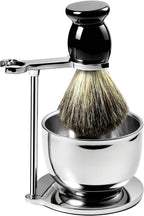 GRUTTI Shaving Brushes Kit For Men, 3 In 1 Shaving Brush Set Includes Shaving Brush, Shaving Bowl, Shaving Stand