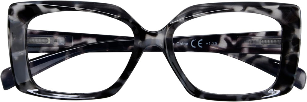 Eyekepper Reading Glasses for Women Reading - Ladies Readers - Grey Tortoise +1.50