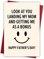 Step Dad Father's Day Gifts, Funny Fathers Day Card from Step Daughter Son Kids, Best Gag Gifts for Stepdad Bonus Dad Who Wants Nothing, Personalized Presents for Dads Father In Law Daddy Gift Ideas