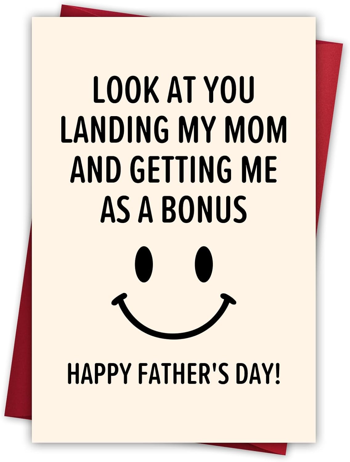 Step Dad Father's Day Gifts, Funny Fathers Day Card from Step Daughter Son Kids, Best Gag Gifts for Stepdad Bonus Dad Who Wants Nothing, Personalized Presents for Dads Father In Law Daddy Gift Ideas